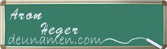 Aron Heger Visitenkarte